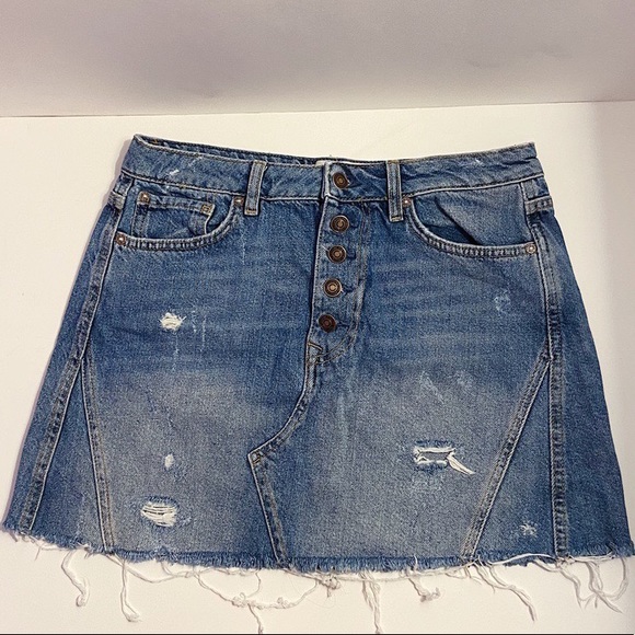 Free people jean skirt - Picture 3 of 6